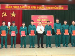 BAN CHỈ HUY QUÂN SỰ XÃ CỔ ĐÔ TỔ CHỨC HỘI NGHỊ CÔNG BỐ TRAO QUYẾT ĐỊNH CÁN BỘ BAN CHỈ HUY QUÂN SỰ XÃ