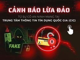 CẢNH BÁO LỪA ĐẢO CHIẾM ĐOẠT TÀI SẢN TỪ SỰ CỐ AN NINH MẠNG TẠI TRUNG TÂM THÔNG TIN TÍN DỤNG QUỐC GIA