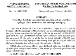 Chương Mỹ Triển khai chiến dịch làm giàu, làm sạch cơ sở dữ liệu quốc gia về đất đai