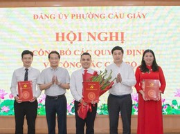Thành lập Công đoàn phường Cầu Giấy trực thuộc LĐLĐ Thành phố Hà Nội