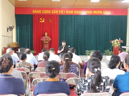 UBND xã Bất Bạt – TP Hà Nội làm việc với cán bộ và nhân dân thôn Đan Thê