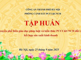 Tuyên truyền, phổ biến giáo dục pháp luật và kiến thức PCCC-CNCH đối với nhà ở kết hợp sản xuất kinh doanh