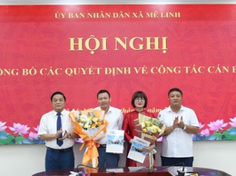 Mê Linh công bố các Quyết định về công tác cán bộ