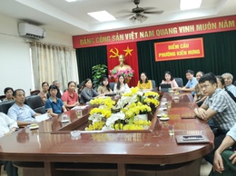Phường Kiến Hưng tham dự Hội nghị tiếp xúc cử tri trước kỳ họp thứ Mười, Quốc hội khóa XV