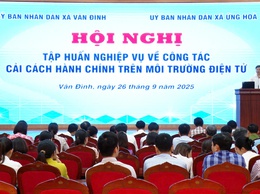 TẬP HUẤN NGHIỆP VỤ VỀ CÔNG TÁC CẢI CÁCH HÀNH CHÍNH, KIỂM SOÁT THỦ TỤC HÀNH CHÍNH VÀ THỰC HIỆN THỦ TỤC HÀNH CHÍNH TRÊN MÔI TRƯỜNG ĐIỆN TỬ.