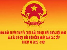 Hướng dẫn tuyên truyền cuộc bầu cử đại biểu Quốc hội khóa XVI và bầu cử đại biểu Hội đồng nhân dân các cấp nhiệm kỳ 2026 - 2031