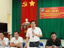 UBND xã Suối Hai tổ chức buổi làm việc với lãnh đạo và đại diện nhân dân thôn Hiệu Lực