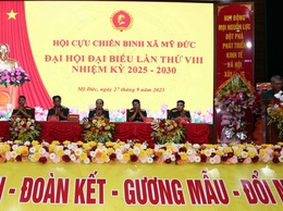 Đại hội đại biểu Hội CCB xã Mỹ Đức lần thứ VIII, nhiệm kỳ 2025 – 2030 đặt mục tiêu chuyển đổi số, xây dựng Hội vững mạnh toàn diện
