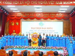 Chúc mừng Đại hội đại biểu Phụ nữ xã Thạch Thất lần thứ I, nhiệm kỳ 2025-2030 thành công tốt đẹp.
