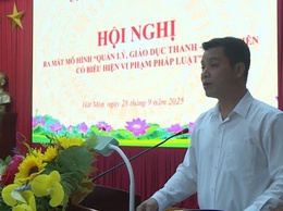UBND xã Hát Môn Ra mắt mô hình quản lý thanh, thiếu niên có biểu hiện vi phạm pháp luật