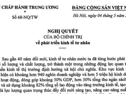 TOÀN VĂN: Nghị quyết số 68-NQ/TW về phát triển kinh tế tư nhân