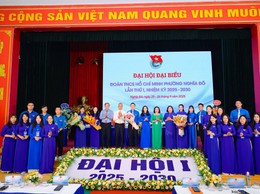 Đại hội đại biểu Đoàn TNCS Hồ Chí Minh phường Nghĩa Đô lần thứ I thành công tốt đẹp