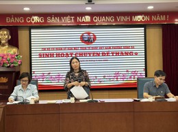 Chi bộ cơ quan UB MTTQ Việt Nam phường Đống Đa sinh hoạt chuyên đề tháng 9