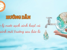 Xử lý nước và vệ sinh môi trường trong mùa bão lụt