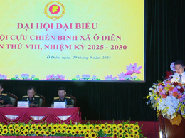 Đại hội đại biểu Hội Cựu Chiến binh xã Ô Diên lần thứ VIII, nhiệm kỳ 2025 - 2030