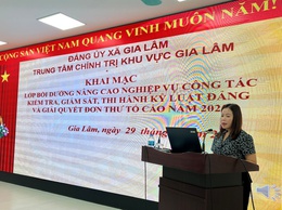 Khai mạc lớp Bồi dưỡng nâng cao nghiệp vụ công tác kiểm tra, giám sát, thi hành kỷ luật Đảng