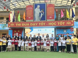 Khánh thành, bàn giao trang thiết bị trường học và trao học bổng cho học sinh có hoàn cảnh khó khăn tại xã An Khánh