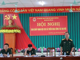 HỘI CỰU CHIẾN BINH XÃ SUỐI HAI TỔ CHỨC HỌP BAN CHẤP HÀNH TRIỂN KHAI CÔNG TÁC ĐẠI HỘI