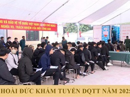 Hoài Đức tổ chức khám tuyển Dân quân thường trực năm 2025