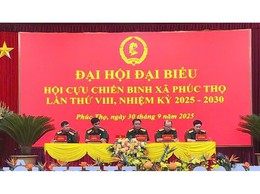 Đại hội đại biểu Hội Cựu chiến binh xã Phúc Thọ lần thứ VIII, nhiệm kỳ 2025-2030 thành công tốt đẹp