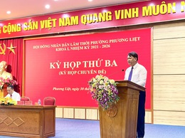 Kỳ họp thứ Ba (kỳ họp chuyên đề) HĐND phường Phường Liệt
