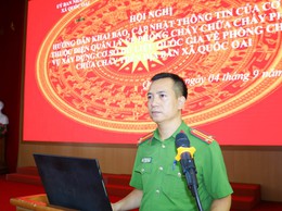 UBND xã Quốc Oai tổ chức hội nghị hướng dẫn khai báo, cập nhật thông tin cơ sở về phòng cháy, chữa cháy