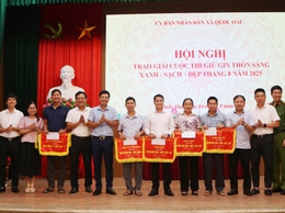 Thôn Đa Phúc đạt giải Nhất cuộc thi Giữ gìn thôn sáng, xanh, sạch đẹp, an toàn”, tháng 8/2025