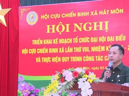 HỘI CỰU CHIẾN BINH XÃ HÁT MÔN TRIỂN KHAI CÔNG TÁC CHUẨN BỊ ĐẠI HỘI ĐIỂM NHIỆM KỲ 2025 – 2030