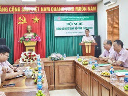 Công bố Quyết định bổ nhiệm Giám đốc Phòng giao dịch Ngân hàng Chính sách xã hội Chương Mỹ.