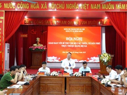 Đảng ủy xã Bình Minh tổ chức hội nghị giao ban với Bí thư chi bộ các thôn, tổ dân phố trực thuộc Đảng bộ xã