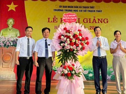 Thạch Thất: Lễ khai giảng đặc biệt năm học 2025- 2026 diễn ra tưng bừng, ý nghĩa