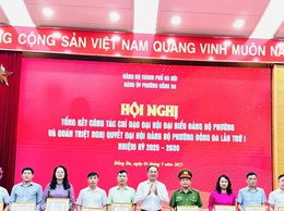 Phường Đống Đa tổng kết công tác chỉ đạo Đại hội Đảng bộ phường lần thứ I