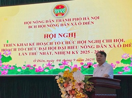 Triển khai kế hoạch tổ chức Đại hội Hội Nông dân xã Ô Diên nhiệm kỳ 2025 – 2030