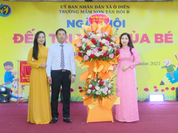 Trường Mầm non Tân Hội B tưng bừng khai giảng năm học mới