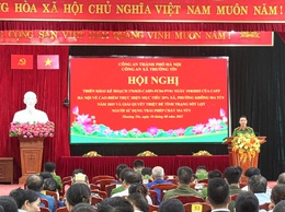 Công an xã Thường Tín triển khai đợt cao điểm thực hiện mục tiêu xã không ma tuý năm 2025