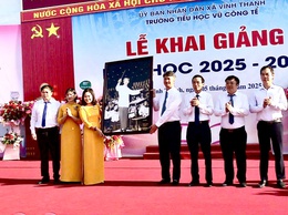 Trường Tiểu học Vũ Công Tể tưng bừng tổ chức Lễ khai giảng năm học mới 2025-2026