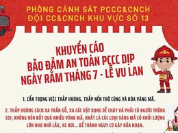 Khuyến cáo đảm bảo an toàn PCCC dịp ngày Rằm tháng 7 - Lễ Vu lan