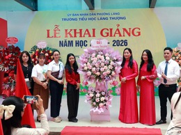TRƯỜNG TIỂU HỌC LÁNG THƯỢNG KHAI GIẢNG: PHẤN KHỞI VÀ NGẬP TRÀN YÊU THƯƠNG