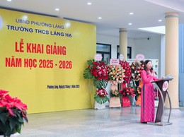 TƯNG BỪNG LỄ KHAI GIẢNG NĂM HỌC 2025 – 2026 TẠI TRƯỜNG THCS LÁNG HẠ