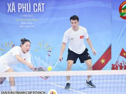 Xã Phú Cát tổ chức thành công giải Pickleball lần thứ nhất