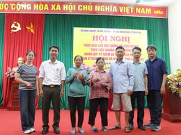 33 hộ cận nghèo xã Trần Phú được trao hỗ trợ nhân dịp kỷ niệm 80 năm Cách mạng Tháng Tám và Quốc khánh 2/9