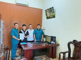 THANH NIÊN PHẠM NGỌC TIẾN, THÔN HẢI BỐI XÃ VĨNH THANH TÌNH NGUYỆN VIẾT ĐƠN THAM GIA NGHĨA VỤ QUÂN SỰ