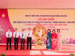 Phường Long Biên khánh thành công trình cải tạo, nâng cấp trường học trị giá gần 66 tỷ đồng