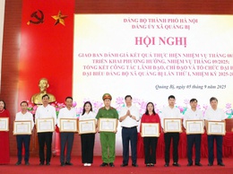 Đảng ủy xã Quảng Bị tổng kết công tác lãnh đạo, chỉ đạo và tổ chức Đại hội đại biểu Đảng bộ xã lần thứ nhất nhiệm kỳ 2025 - 2030