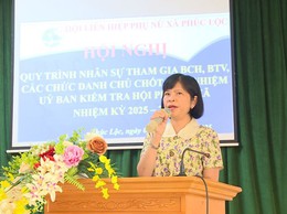 Hội Nông dân xã tổ chức Hội nghị quy trình công tác cán bộ và triển khai kế hoạch Đại hội nhiệm kỳ 2025-2030