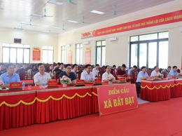 Đảng ủy xã Bất Bạt tham dự Hội nghị trực tuyến toàn quốc quán triệt các Nghị quyết của Trung ương
