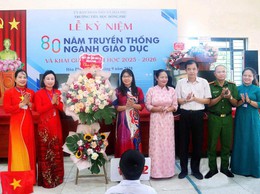  21 trường học công lập trên địa bàn xã Hòa Phú tưng bừng Lễ khai giảng năm học 2025–2026 