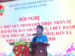 Hội Nông dân xã Cổ Đô chuẩn bị nhân sự cho nhiệm kỳ 2025 – 2030
