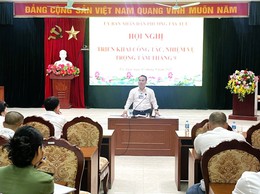 UBND phường Tây Tựu chỉ đạo triển khai nhiệm vụ trọng tâm tháng 9/2025