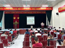 Phòng Kinh tế và Ban Quản lý dự án đầu tư -Hạ tầng xã Thư Lâm tổ chức nghị triển khai dự án xây dựng hoàn thiện HTKT thôn Lỗ Giao.

